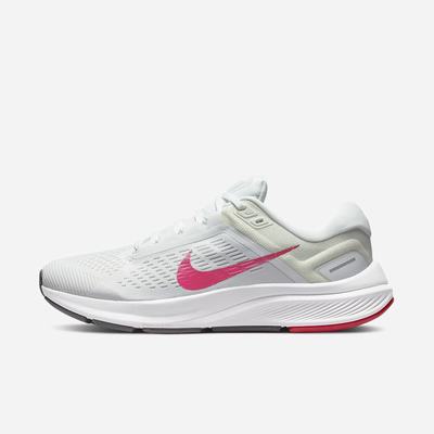 Bezecke Topanky Nike Air Zoom Structure 24 Damske Biele Ruzove | SK872150