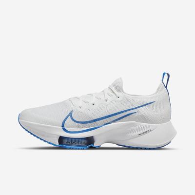 Bezecke Topanky Nike Air Zoom Tempo NEXT% Panske Biele Platina Čierne Modre | SK547286