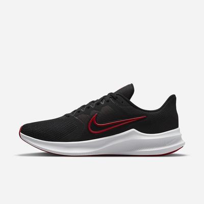 Bezecke Topanky Nike Downshifter 11 Panske Čierne Biele Tmavo Siva Červené | SK475203