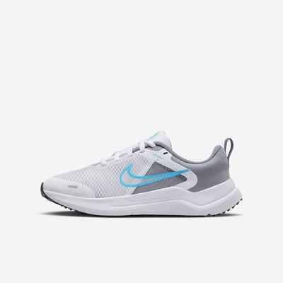 Bezecke Topanky Nike Downshifter 12 Detske Biele Siva Čierne Modre | SK952461