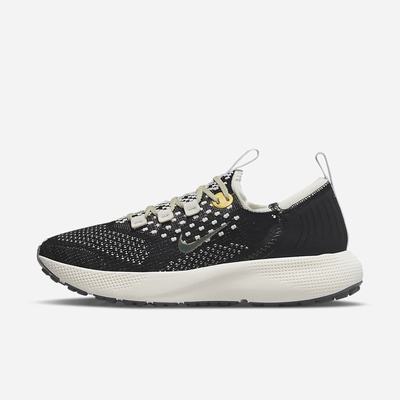 Bezecke Topanky Nike Escape Run Flyknit Damske Čierne Biele Metal Zlate | SK937645