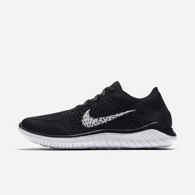 Bezecke Topanky Nike Free RN Flyknit 2018 Damske Čierne Biele | SK085461