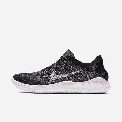 Bezecke Topanky Nike Free RN Flyknit 2018 Damske Čierne Ruzove Biele | SK237891