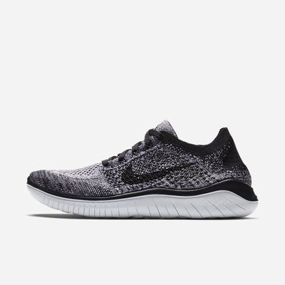 Bezecke Topanky Nike Free RN Flyknit 2018 Damske Biele Čierne | SK395170