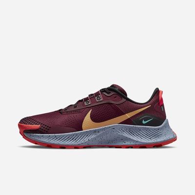 Bezecke Topanky Nike Pegasus Trail 3 Panske Tmavo Čierne Svetlo Červené Hnede | SK689150