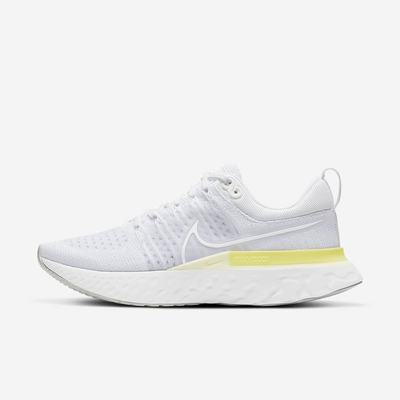 Bezecke Topanky Nike React Infinity Run Flyknit 2 Damske Platina Zelene Metal Strieborne Biele | SK385074