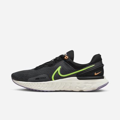 Bezecke Topanky Nike React Miler 3 Panske Tmavo Siva Čierne Biele Zelene | SK574638