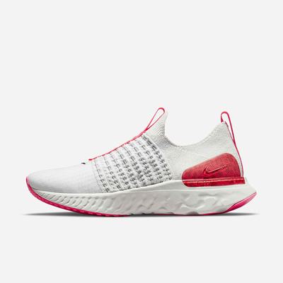 Bezecke Topanky Nike React Phantom Run Flyknit 2 Damske Platina Ruzove Červené Čierne | SK560492