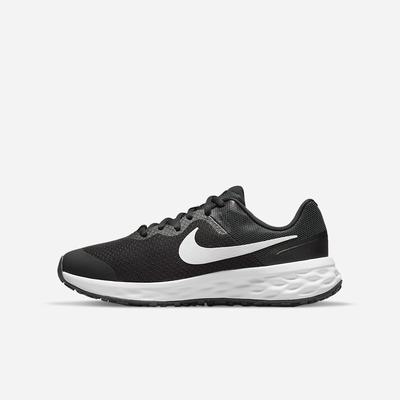 Bezecke Topanky Nike Revolution 6 Detske Čierne Tmavo Siva Biele | SK072394