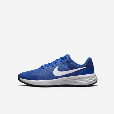 Bezecke Topanky Nike Revolution 6 Detske Kráľovská Modrá Čierne Biele | SK938612