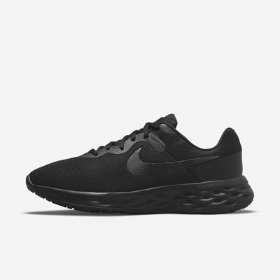 Bezecke Topanky Nike Revolution 6 (Extra Wide) Panske Čierne Tmavo Siva Čierne | SK741935