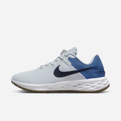 Bezecke Topanky Nike Revolution 6 FlyEase Next Nature (Extra Wide) Panske Platina Tmavo Modre Modre | SK782390