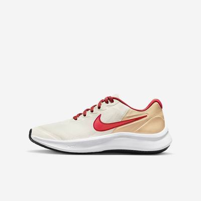 Bezecke Topanky Nike Star Runner 3 Detske Béžové Červené Svetlo Červené | SK943852