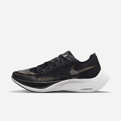 Bezecke Topanky Nike ZoomX Vaporfly NEXT% 2 Panske Čierne Metal Zlate Biele | SK046759