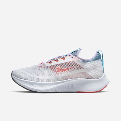 Bezecke Topanky Nike Zoom Fly 4 Damske Biele Modre Oranžové | SK692138