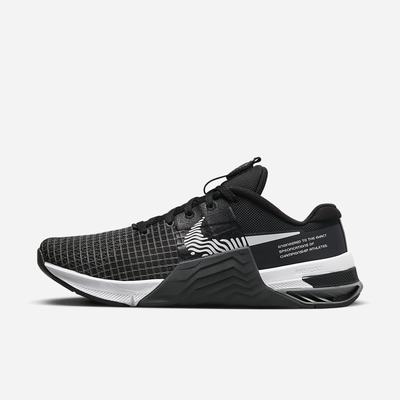 Botasky Nike Metcon 8 Damske Čierne Tmavo Siva Siva Biele | SK746085