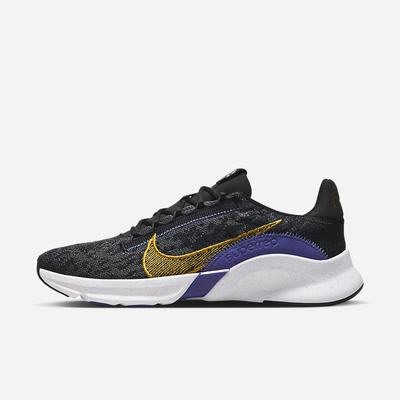 Botasky Nike SuperRep Go 3 Next Nature Flyknit Damske Čierne Tmavo Siva Žlté | SK314678