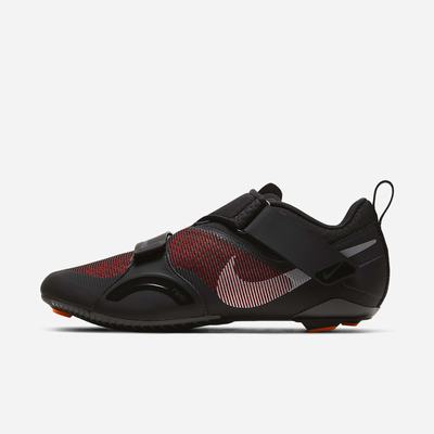 Cyklistické Topánky Nike SuperRep Cycle Indoor Panske Čierne Červené Metal Strieborne | SK632150