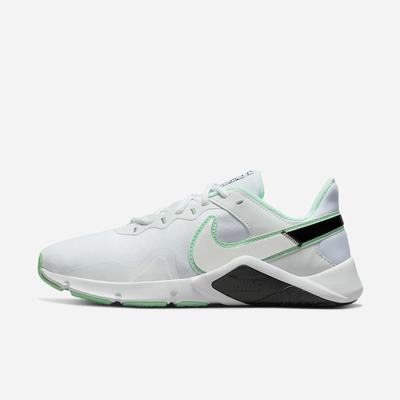 Fitness Tenisky Nike Legend Essential 2 Damske Biele Mätové Čierne Metal Strieborne | SK136872