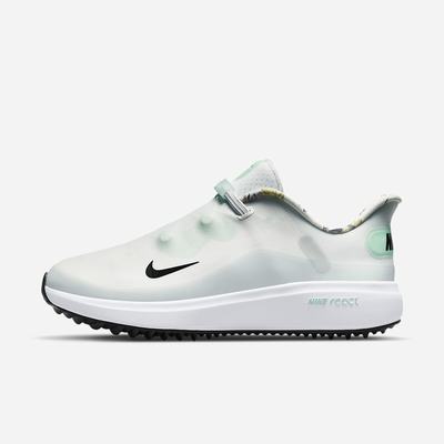 Golfove Topanky Nike React Ace Tour Damske Biele Platina Mätové Čierne | SK238917