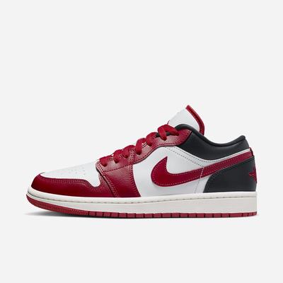 Jordan Tenisky Nike Air Jordan 1 Low Damske Biele Čierne Červené | SK750429