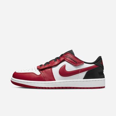 Jordan Tenisky Nike Air Jordan 1 Low FlyEase Panske Biele Čierne Červené | SK085973