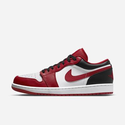 Jordan Tenisky Nike Air Jordan 1 Low Panske Biele Čierne Červené | SK367045