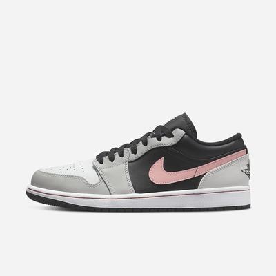 Jordan Tenisky Nike Air Jordan 1 Low Panske Čierne Siva Biele Koralove | SK807129