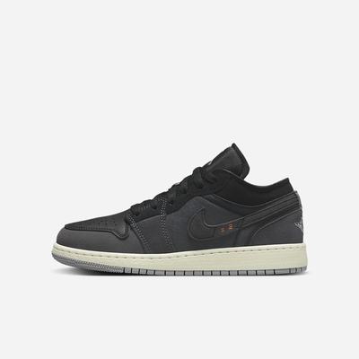 Jordan Tenisky Nike Air Jordan 1 Low SE Craft Detske Čierne Tmavo Siva Siva | SK906127