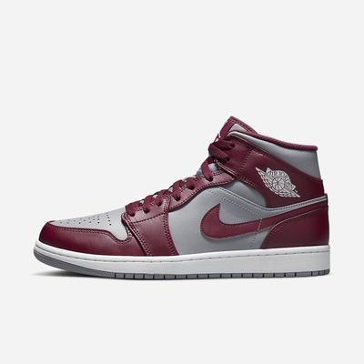 Jordan Tenisky Nike Air Jordan 1 Mid Panske Ruzove Červené Siva Biele | SK573920