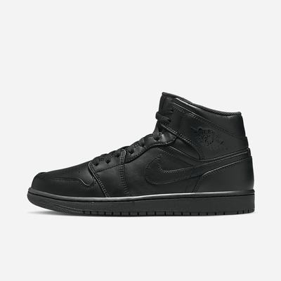 Jordan Tenisky Nike Air Jordan 1 Mid Panske Čierne | SK751408