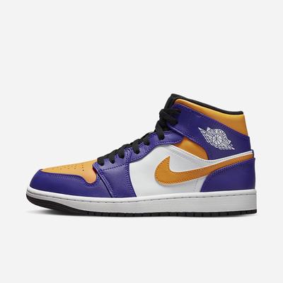 Jordan Tenisky Nike Air Jordan 1 Mid Panske Tmavo Biele Čierne | SK938720