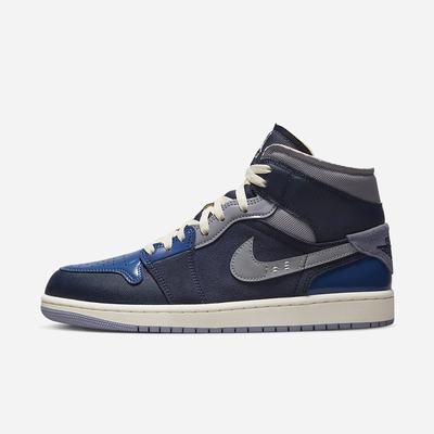 Jordan Tenisky Nike Air Jordan 1 Mid SE Craft Panske Obsidian Modre Siva Biele | SK032769