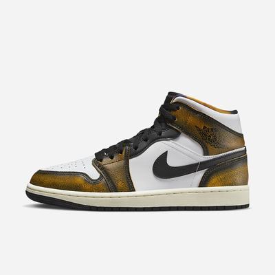 Jordan Tenisky Nike Air Jordan 1 Mid SE Panske Čierne Biele | SK489502