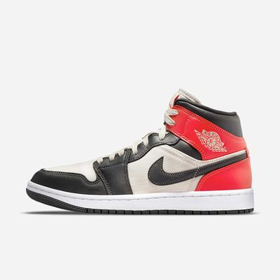 Jordan Tenisky Nike Air Jordan 1 Mid SE Damske Svetlo Hnede Svetlo Červené Biele | SK495012