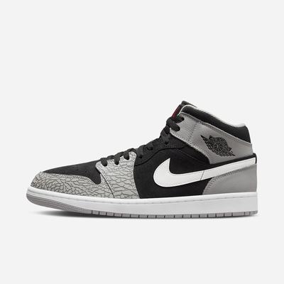 Jordan Tenisky Nike Air Jordan 1 Mid SE Damske Čierne Biele Svetlo Siva Červené | SK498710