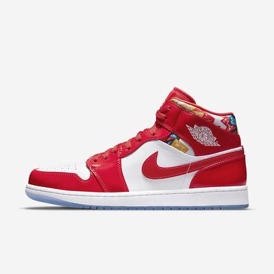 Jordan Tenisky Nike Air Jordan 1 Mid SE Panske Červené Námornícka Modrá Biele | SK619235