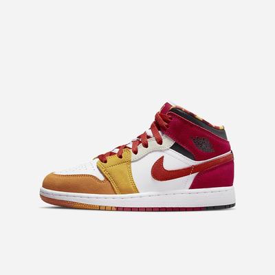 Jordan Tenisky Nike Air Jordan 1 Mid SE Detske Čierne Zlate | SK703249