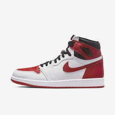 Jordan Tenisky Nike Air Jordan 1 Retro High OG Panske Biele Čierne Červené | SK538902