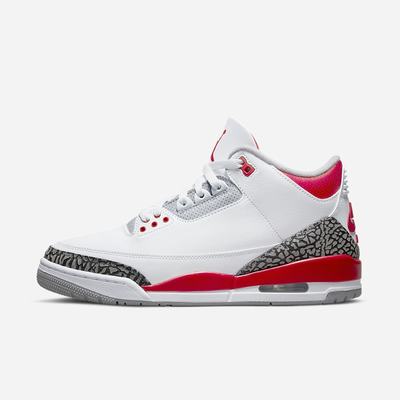 Jordan Tenisky Nike Air Jordan 3 Retro Panske Biele Čierne Siva Červené | SK183025