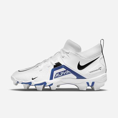 Kopačky Nike Alpha Menace 3 Shark Panske Biele Kráľovská Modrá Čierne | SK083751