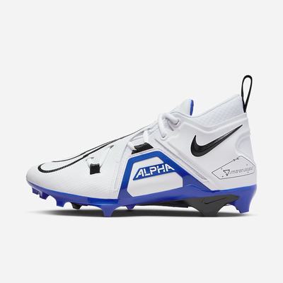 Kopačky Nike Alpha Menace Pro 3 Panske Biele Kráľovská Modrá Čierne | SK039647