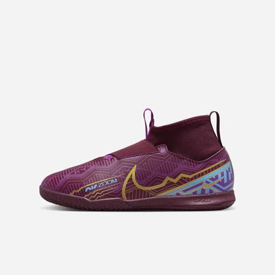 Kopačky Nike Jr. Mercurial Zoom Superfly 9 Academy KM IC Detske Tmavo Modre Nachový Metal Zlate | SK754320