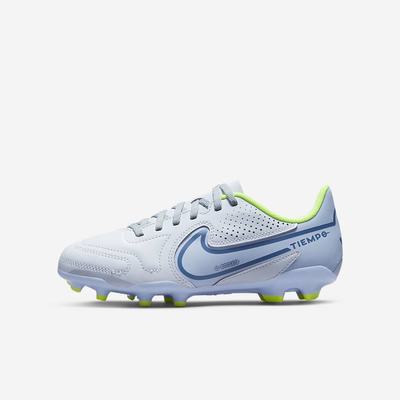 Kopačky Nike Jr. Tiempo Legend 9 Club MG Multi-Ground Detske Siva Tmavo Modre | SK396152