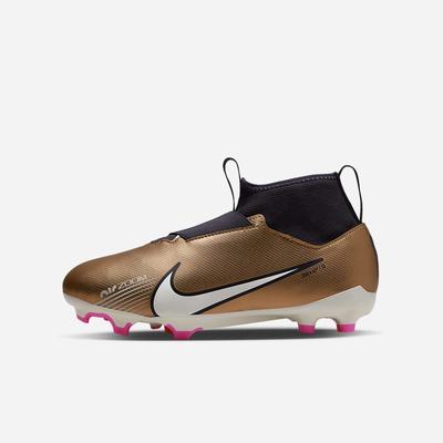 Kopačky Nike Jr. Zoom Mercurial Superfly 9 Academy MG Multi-Ground Detske Metal Meď Metal Meď | SK762418