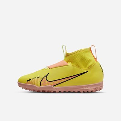 Kopačky Nike Jr. Zoom Mercurial Superfly 9 Academy TF Turf Detske Žlté Oranžové | SK852769