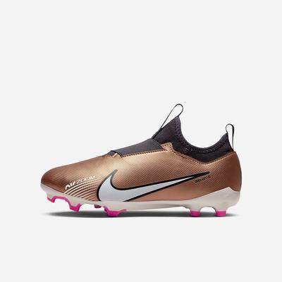 Kopačky Nike Jr. Zoom Mercurial Vapor 15 Academy MG Multi-Ground Detske Metal Meď Metal Meď | SK123740