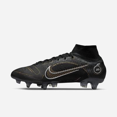 Kopačky Nike Mercurial Superfly 8 Elite SG-PRO Anti-Clog Traction Soft-Ground Damske Čierne Metal Strieborne Siva Metal Zlate | SK164705