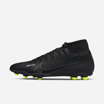 Kopačky Nike Mercurial Superfly 9 Club MG Multi-Ground Panske Čierne Biele Tmavo Siva | SK465381