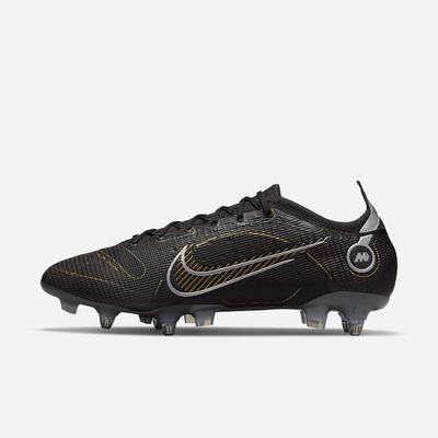 Kopačky Nike Mercurial Vapor 14 Elite SG-PRO Anti-Clog Traction Soft-Ground Panske Čierne Metal Strieborne Siva Metal Zlate | SK719804